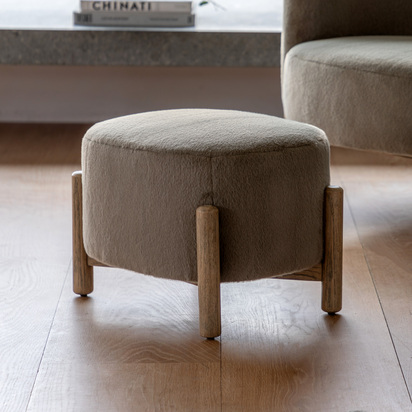 Ledhurst Footstool Alaska Khaki
