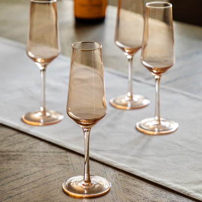 Hartley Glass Amber (4pk)