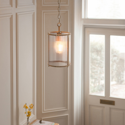 Taormina 1 Pendant Light Antique Brass