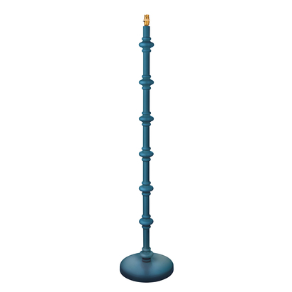 Carnaby Floor Lamp Base Satin Marlin Blue