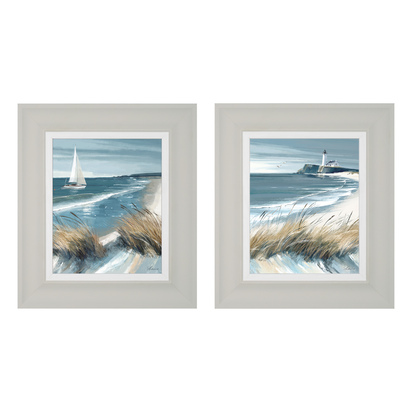 Shoreline Study Canvas Set of 2