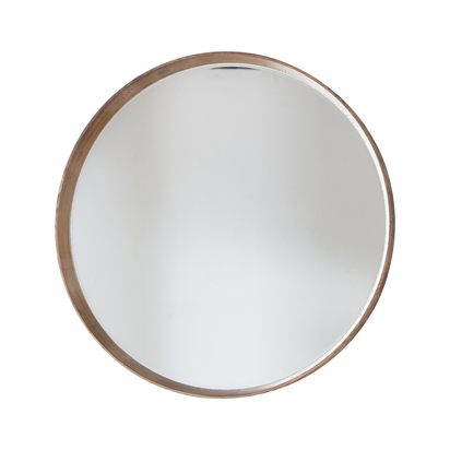 Denshire Round Mirror Oak 1000x1000mm  - Large