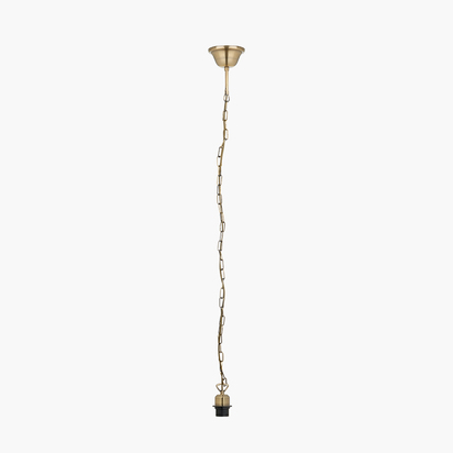 Antique Brass Electrified E27 Ceiling Fitting