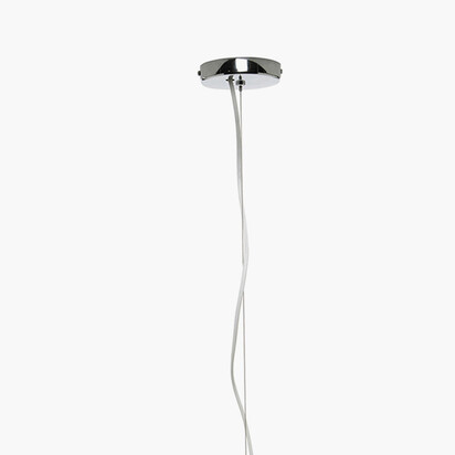 Chrome Contemporary Electrified E27 Ceiling Fitting