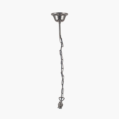 Black Chrome Traditional Electrified B22 Ceiling Fitting