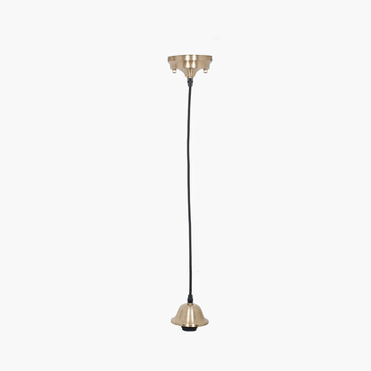 Champagne Retro Electrified E27 Ceiling Fitting