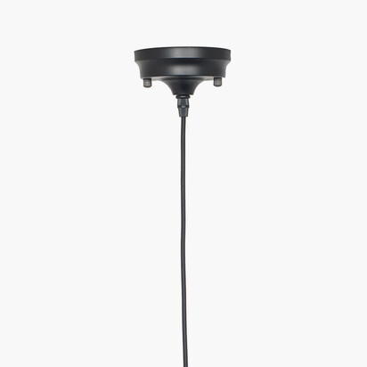 Black Retro Electrified E27 Ceiling Fitting