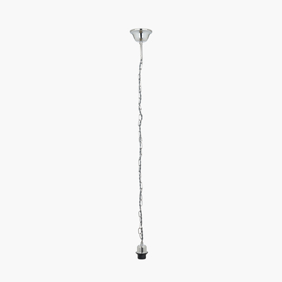 Chrome Electrified E27 Ceiling Fitting