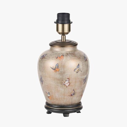 Butterflies Small Glass Table Lamp Base