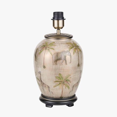 Safari Medium Glass Table Lamp Base