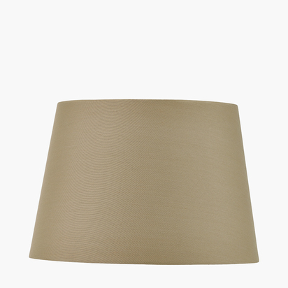 Adelaide 25cm Taupe Tapered Cotton Mix Lampshade