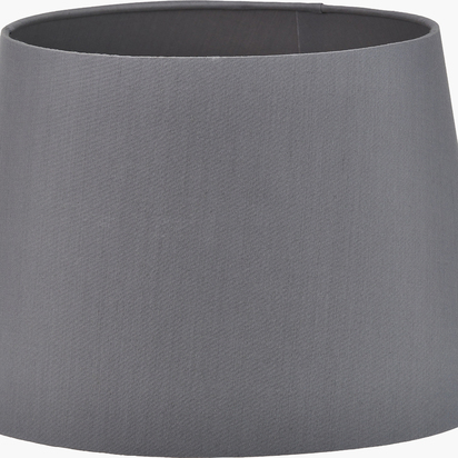Adelaide 25cm Steel Grey Tapered Cotton Mix Lampshade