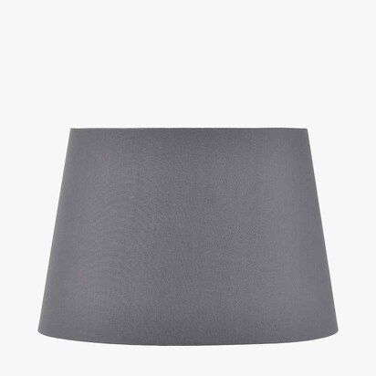 Adelaide 30cm Steel Grey Tapered Cotton Mix Lampshade