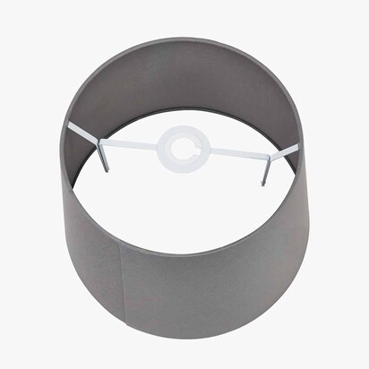 Adelaide 30cm Steel Grey Tapered Cotton Mix Lampshade