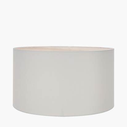 Harry 30cm Ivory Cotton Mix Cylinder Lampshade