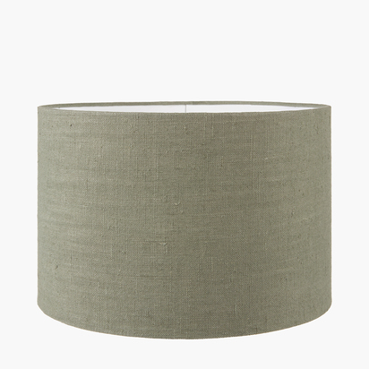Edward 35cm Pistachio Green Linen Cylinder Lampshade