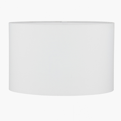 Mia 25cm Ivory Oval Cotton Mix Lampshade