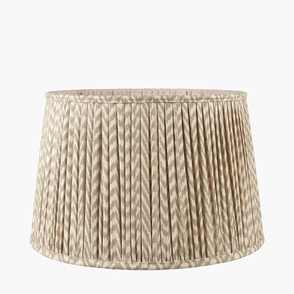 Vienna 45cm Taupe Chevron Mushroom Pleat Lampshade