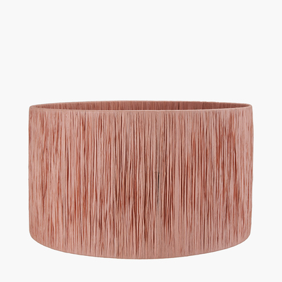 Tilia 45cm Apricot Raffia Cylinder Lampshade