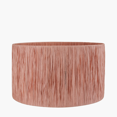 Tilia 45cm Apricot Raffia Cylinder Lampshade