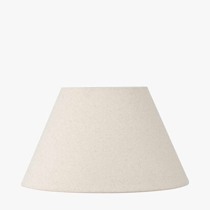 Seychelles 25cm Cream Slubby Cotton Empire Lampshade