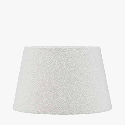 Martigues 45cm White Boucle Tapered Lampshade