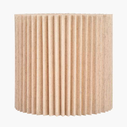 Callista 30cm Natural Linen Hard Pleat Lampshade