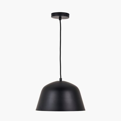 Amalie Black Metal Retro Pendant