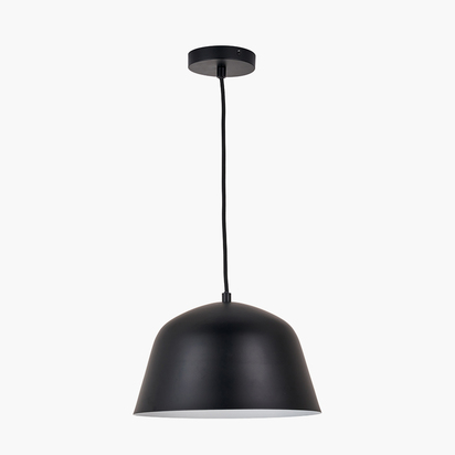 Amalie Black Metal Retro Pendant
