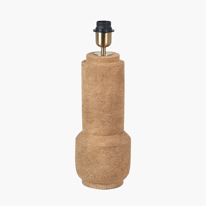 Gaiana Concrete Brown Stoneware Table Lamp Base