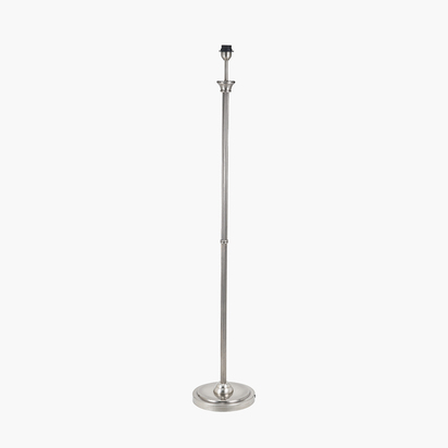 Salvatore Antique Silver Metal Floor Lamp Base