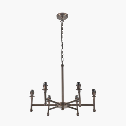 Piero Antique Bronze Metal 6 Arm Pendant