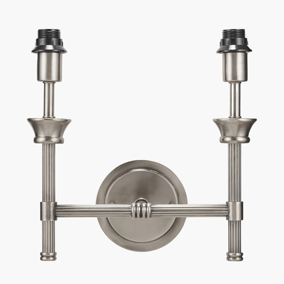 Salvatore Antique Silver Metal Double Wall Light