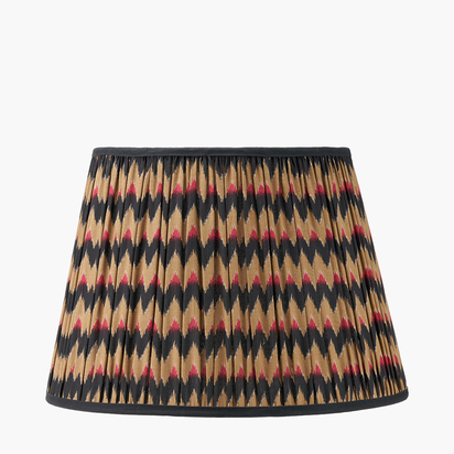 Athira 45cm Multi Chevron Design Mushroom Pleat Tapered Lamp Shade