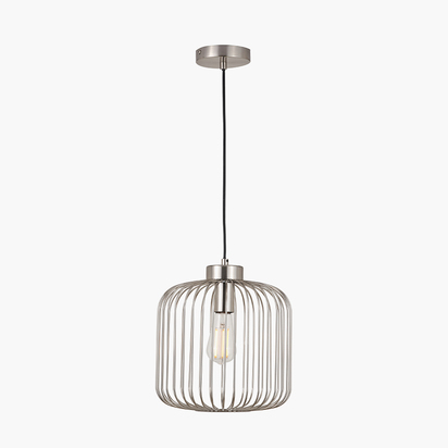Dania Silver Metal Wire Pendant
