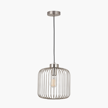 Dania Silver Metal Wire Pendant