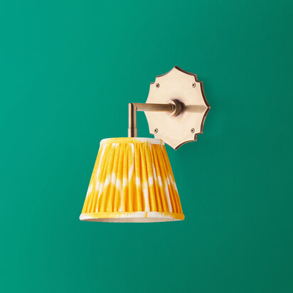 Single Insignia rechargeable wall fitting in antique brass