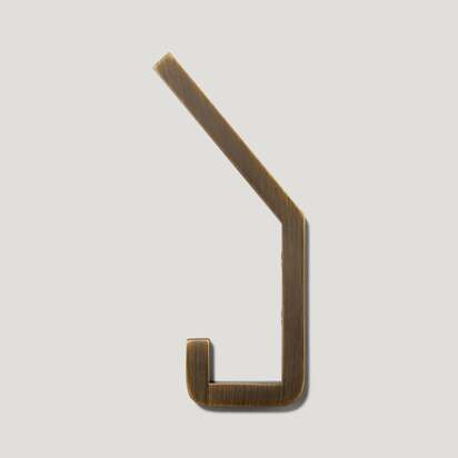 LEVI Square Hook - Antique Brass - Single Hook
