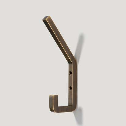 LEVI Hook - Antique Brass - Set of 5 Hooks