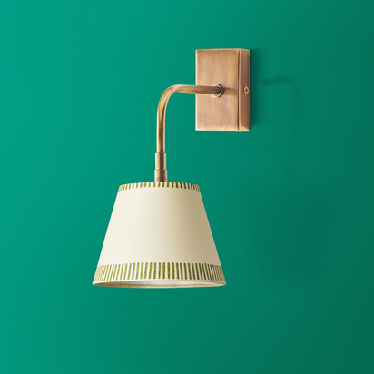 Matchbox rechargeable wall fitting in antique brass