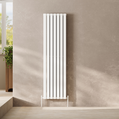 Toasty Radiance White Flat Double Panel Vertical Radiator - 1800 x 490mm