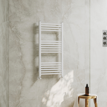 Toasty Glow Premium Matt White 25mm Heated Towel Rail - 1000 x 500mm