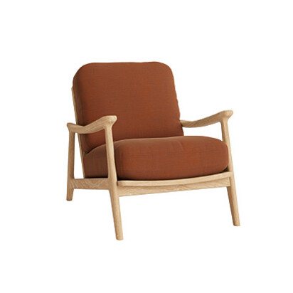 Loaf | Squishbag | Accent Chair | Orange Twill | Broken Pot
