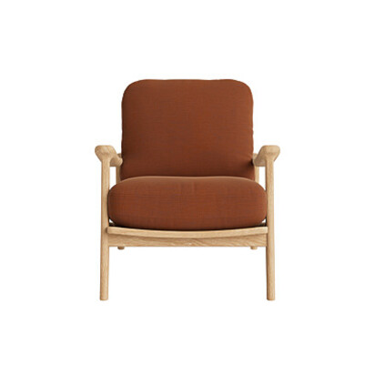 Loaf | Squishbag | Accent Chair | Orange Twill | Broken Pot