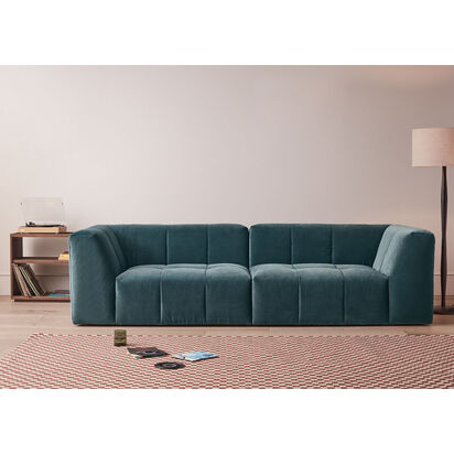 Loaf | Top of the Blocks | Medium Modular Sofa | Neutral Chenille | Whipped Cream