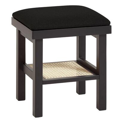 Charlie Black Dressing Table Stool