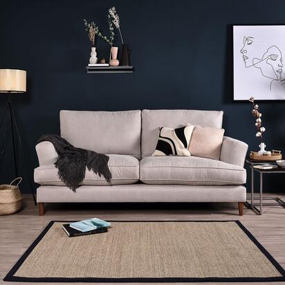 Frankie 2 Seater Small Sofa - Natural Clay