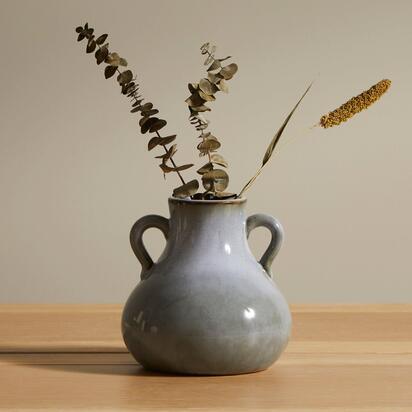 Ruthwell 16cm Ceramic Vase - Blue