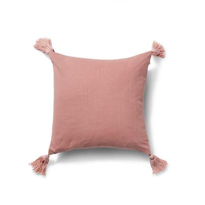 Otura 45x45cm Tasseled Cushion Cover - Blush Pink