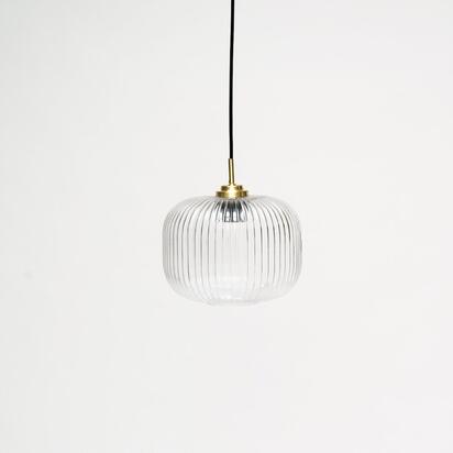 Elland 25cm Single Glass Pendant Light - Gold